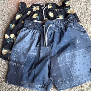 Abercrombie Kids Lemon and Bandana Print Shorts